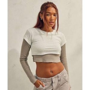 NWOT Mason Layered Long Sleeve Top